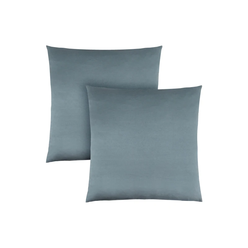 베개, 2개 세트, 18 X 18 정사각형, 인서트 포함, 장식용 던지기, 악센트, 소파, 소파, 침실, 파란색 저자극성 폴리에스테