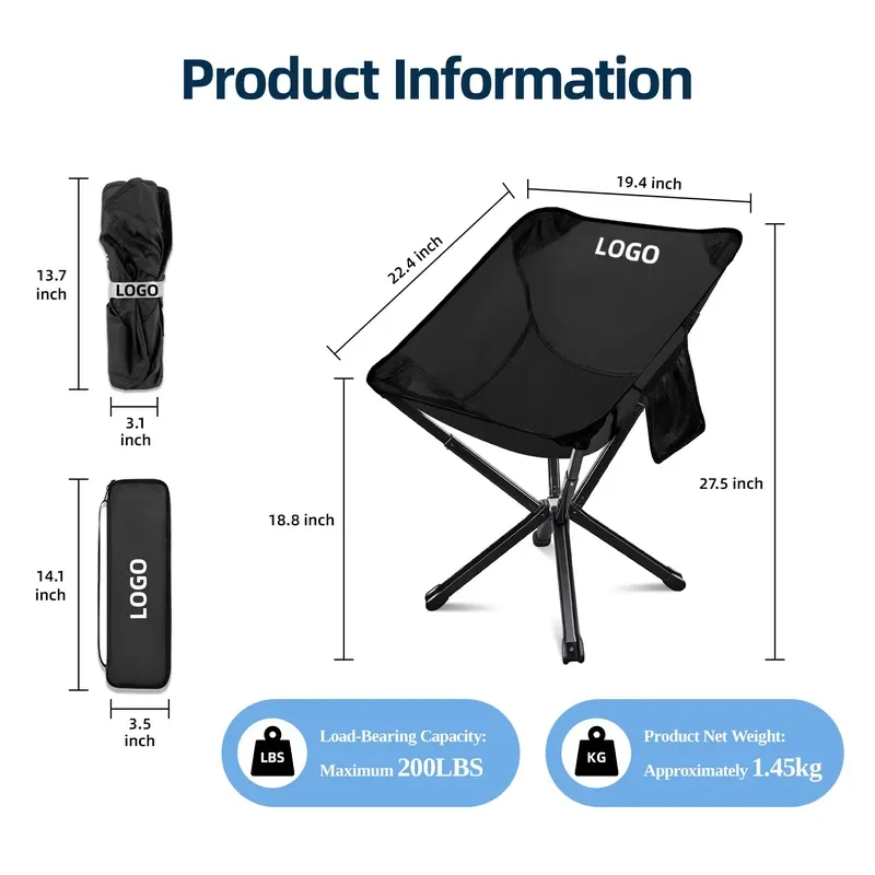 Ultra Light Portable Folding Table and Chair Set for Outdoor Camping Picnic Beach Barbecue Courtyard Use Durable Compact