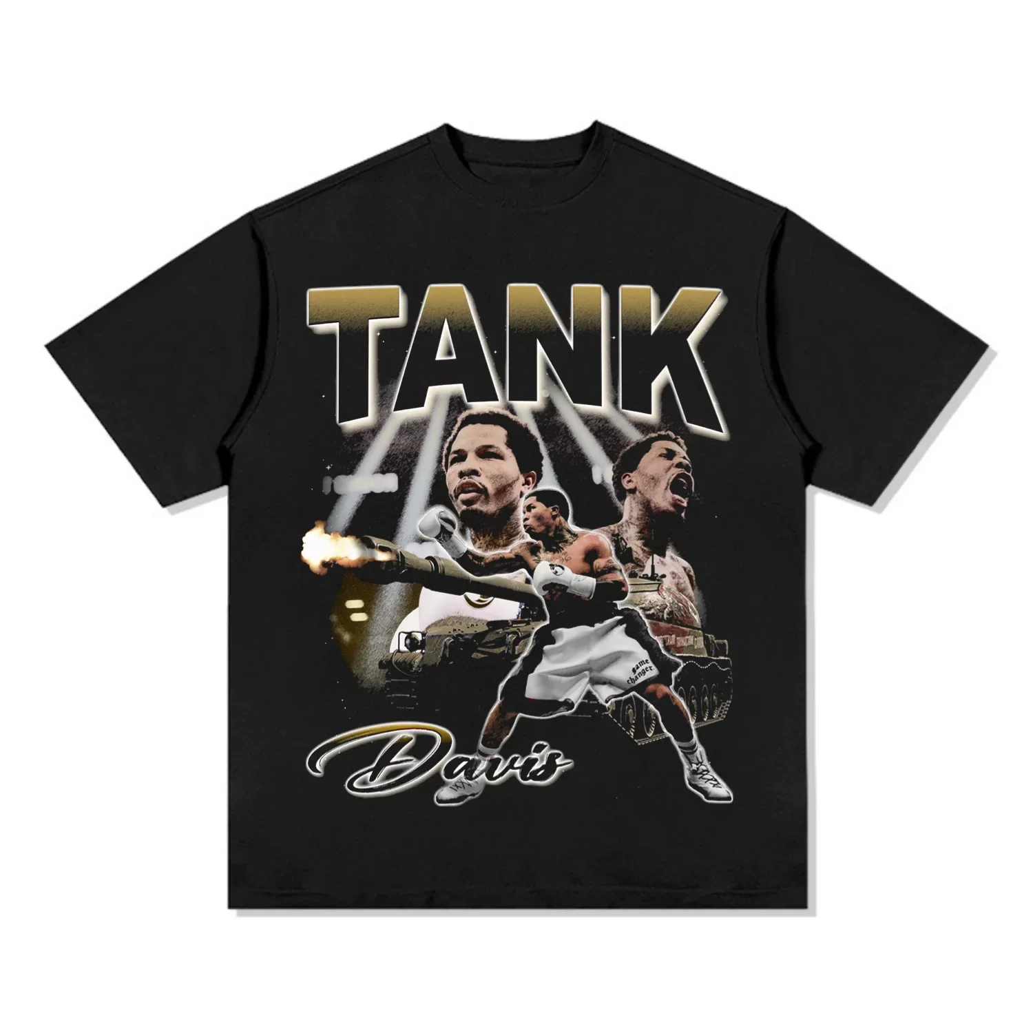 

Футболка Gervonta Tank Davis, большая хлопковая футболка с рисунком для бокса, специалист для мужчин и женщин, спортивная модная уличная одежда