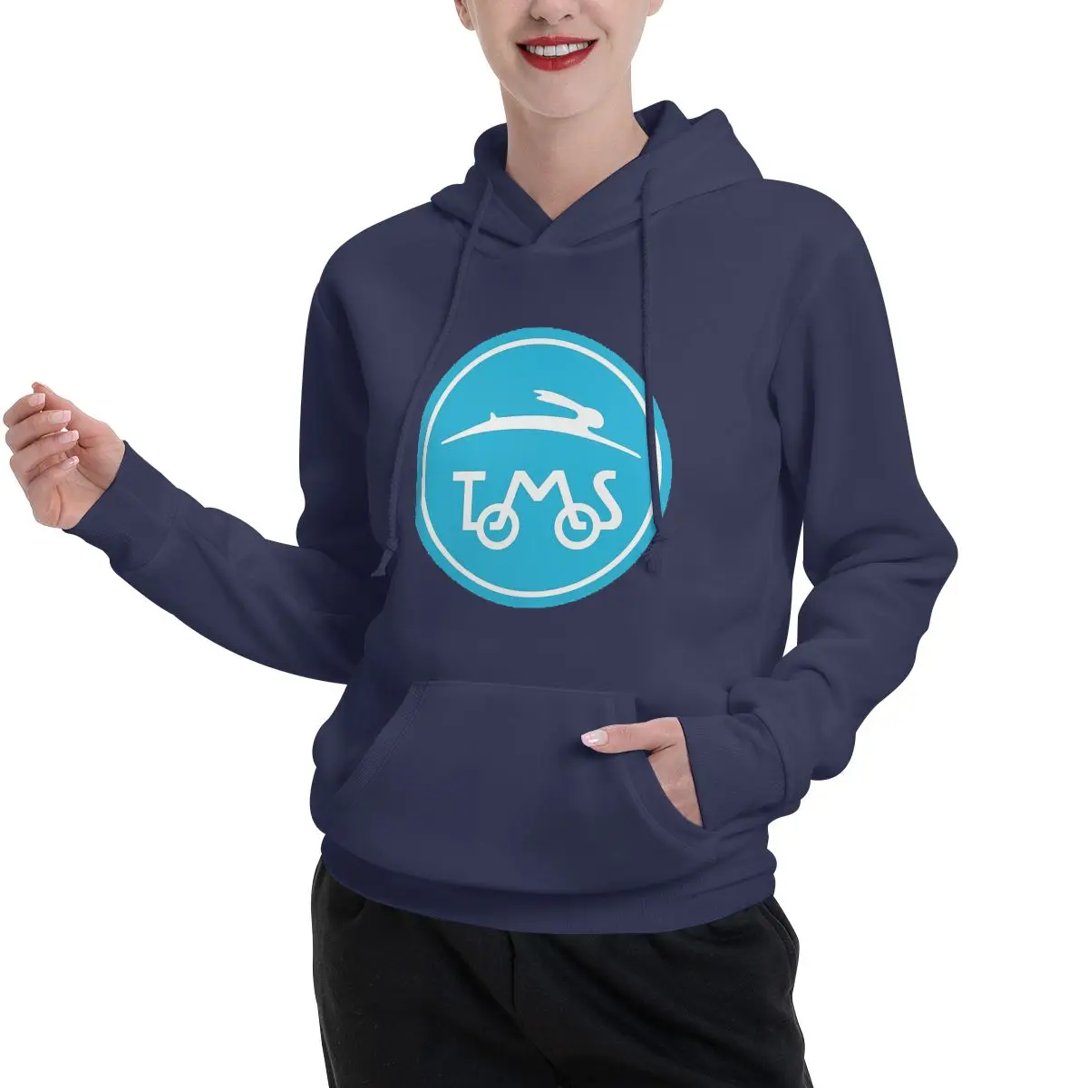 Bluzy Tomos Moped dla par, męskie i damskie, codzienne, wkładane przez głowę, bluza dresowa, hip-hop, długi rękaw, streetwear, jesień-zima