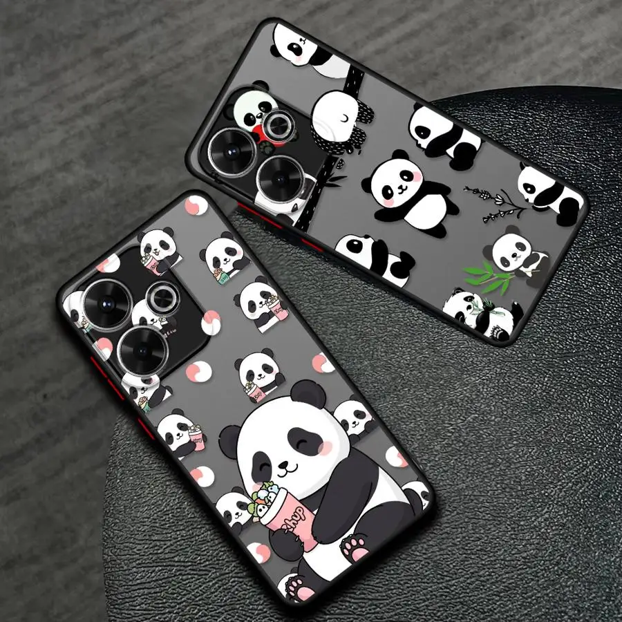 Funda Phone Cover Case for Xiaomi Redmi Note 15 12 11 14C 13C A4 13 14 Pro Plus 10 9S Cute Panda Funny view 3