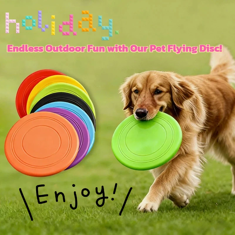 Frisbee Flotante para Perros, Disco Volador de TPR para Mascotas, Juguete de Exterior Suave y Duradero, Juguete de Entrenamiento Resistente al Agua para Perros