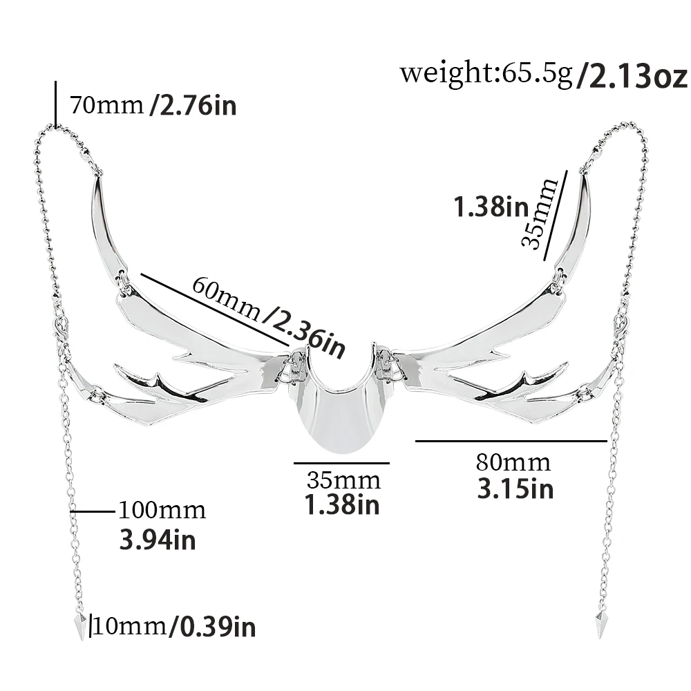 CyberPunk nieregularny fetysz maski gotycki Punk mechaniczny obcy płyn do twarzy kolczyk dla kobiet mężczyzn bal Party bizuteria
