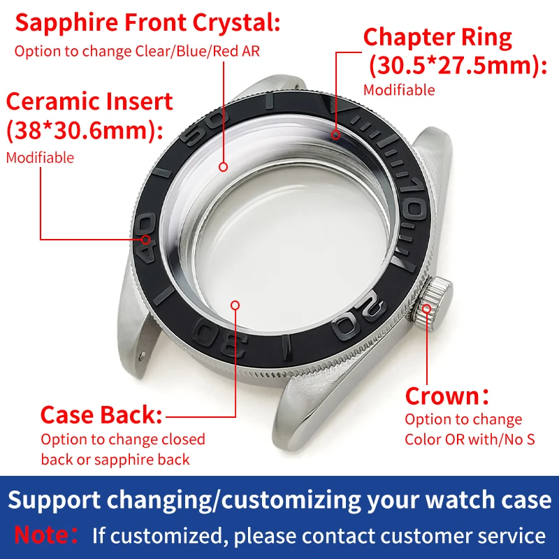 Винтажный корпус для часов, полированный матовый серебряный стальной корпус для часов MOD, детали для часов SKX NH35 NH36 4r36 4r35, модифицированные запасные части