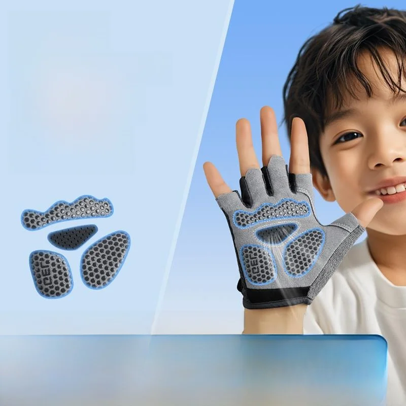 子供用滑り止め手袋-薄くて通気性のあるアウトドアスポーツサイクリンググローブ-男の子と女の子用-ローラースケート用-特殊用途