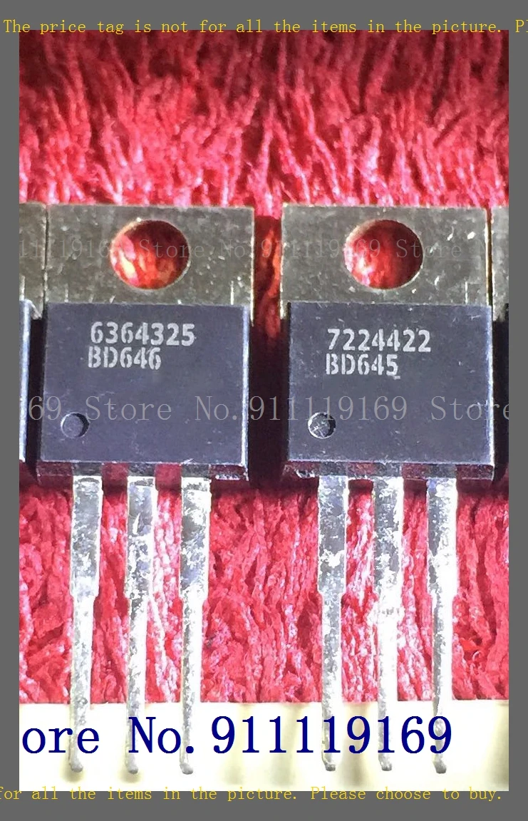 2pcs/lot=a pair BD645 BD646 8A 80V