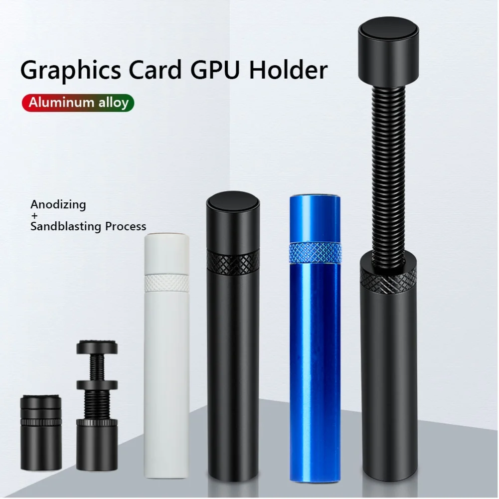 Grafikkarte GPU-Halter vertikale teleskop isch rotierende Grafikkarten Stütz ständer Aluminium legierung Computer PC Gehäuse halterung