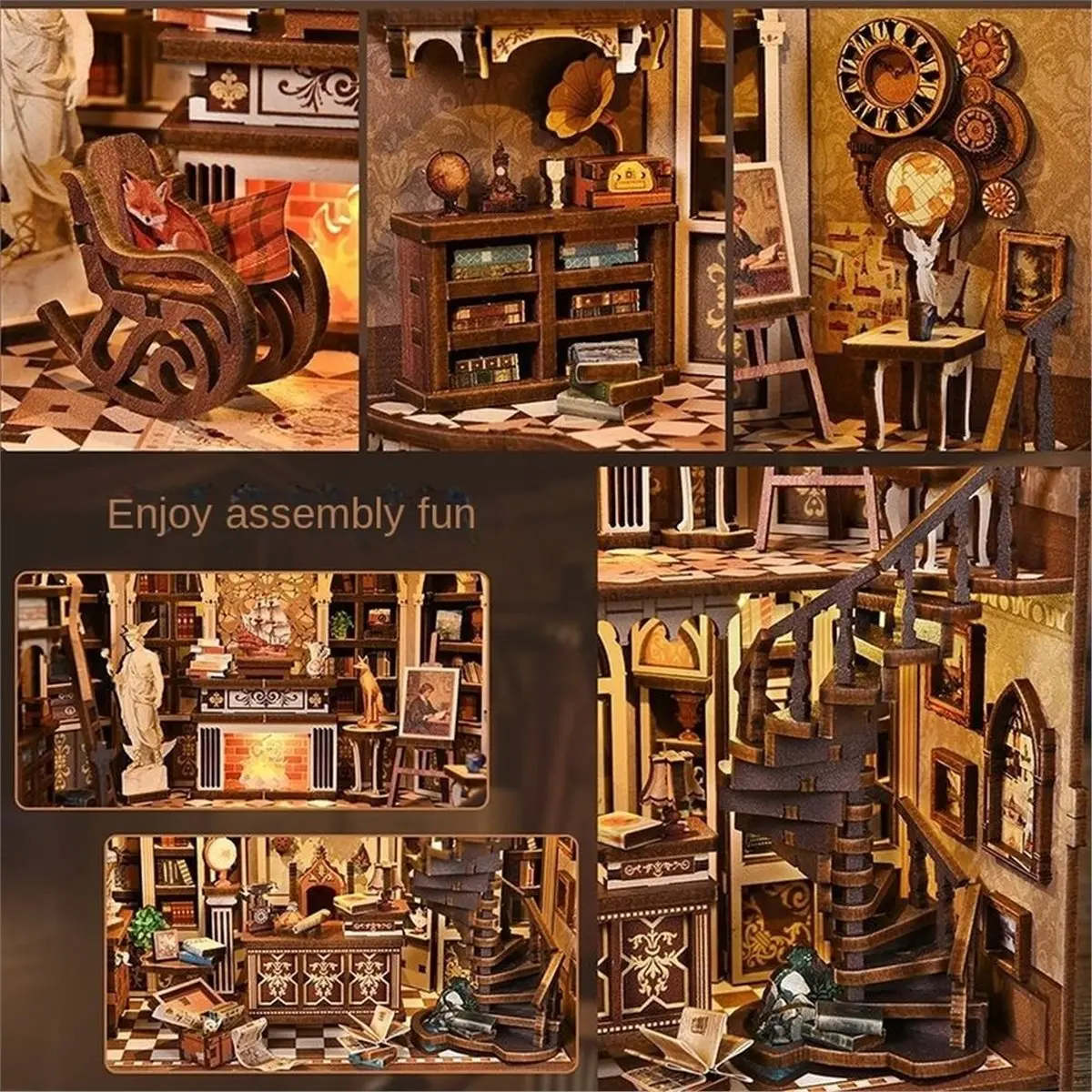 2026 New Tool Book Nook Kit - DIY Miniature House Dollhouse Kit for Adults ,3D Wooden Puzzle, Gifts for Family and Friends