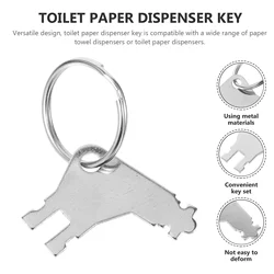 5Pcs Paper Dispenser Key Replacement Hand Soap Automatic Tissue Towel Toilet Keys Metal  Paper Towel Dispenser Key for Toilet