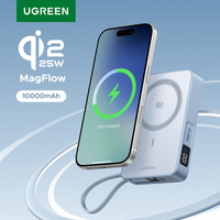 UGREEN Qi2.2 25W Power Bank Fast Charge 10000mAh Type C Cable PowerBank Phone External Battery for iPhone 17 Pro Max Macsafe 30W