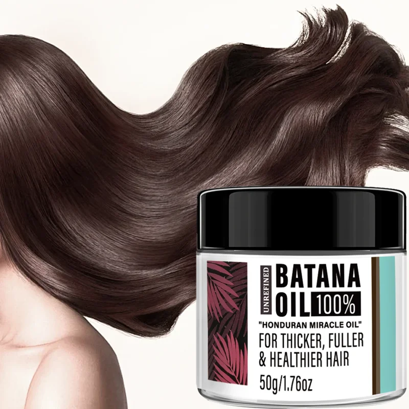 Unrefined Batana Hair Oil with Biotin, Keratin & Jojoba Oil for Thicker, Fuller, Healthier Hair Natural Treatment 50g