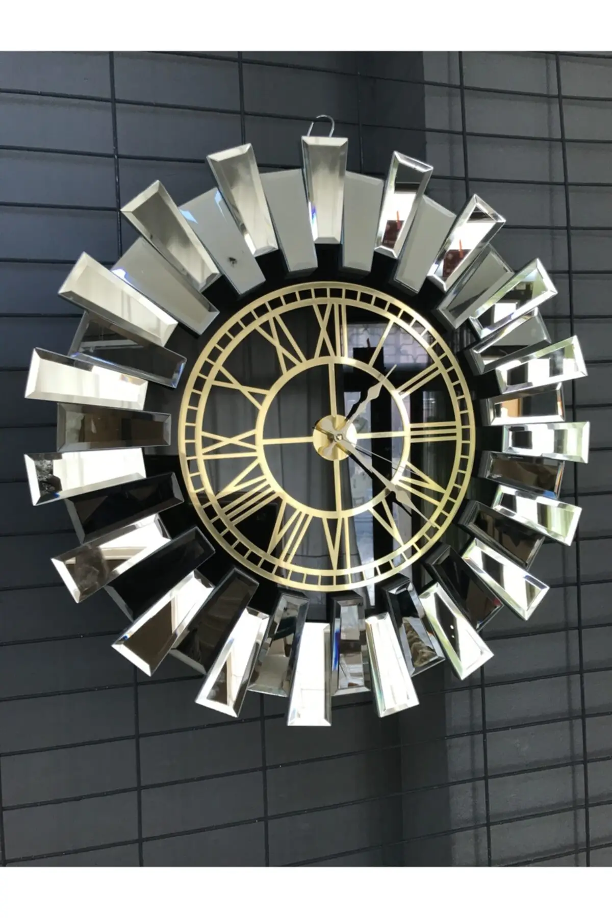 Elite Piano Model Mirror Clock - Luxury Design Architectural Touch