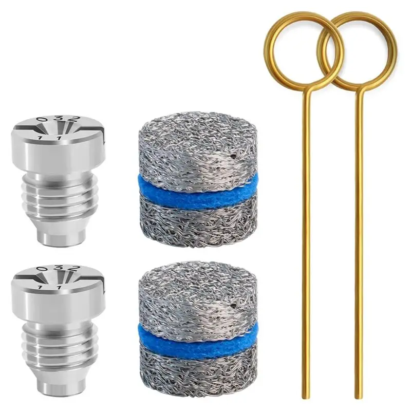 Foam Cannon Orifice Nozzle And Foam Maker Meshes Kit For Foam Cannon Replacement Thread Nozzle Tips And Mesh Filter