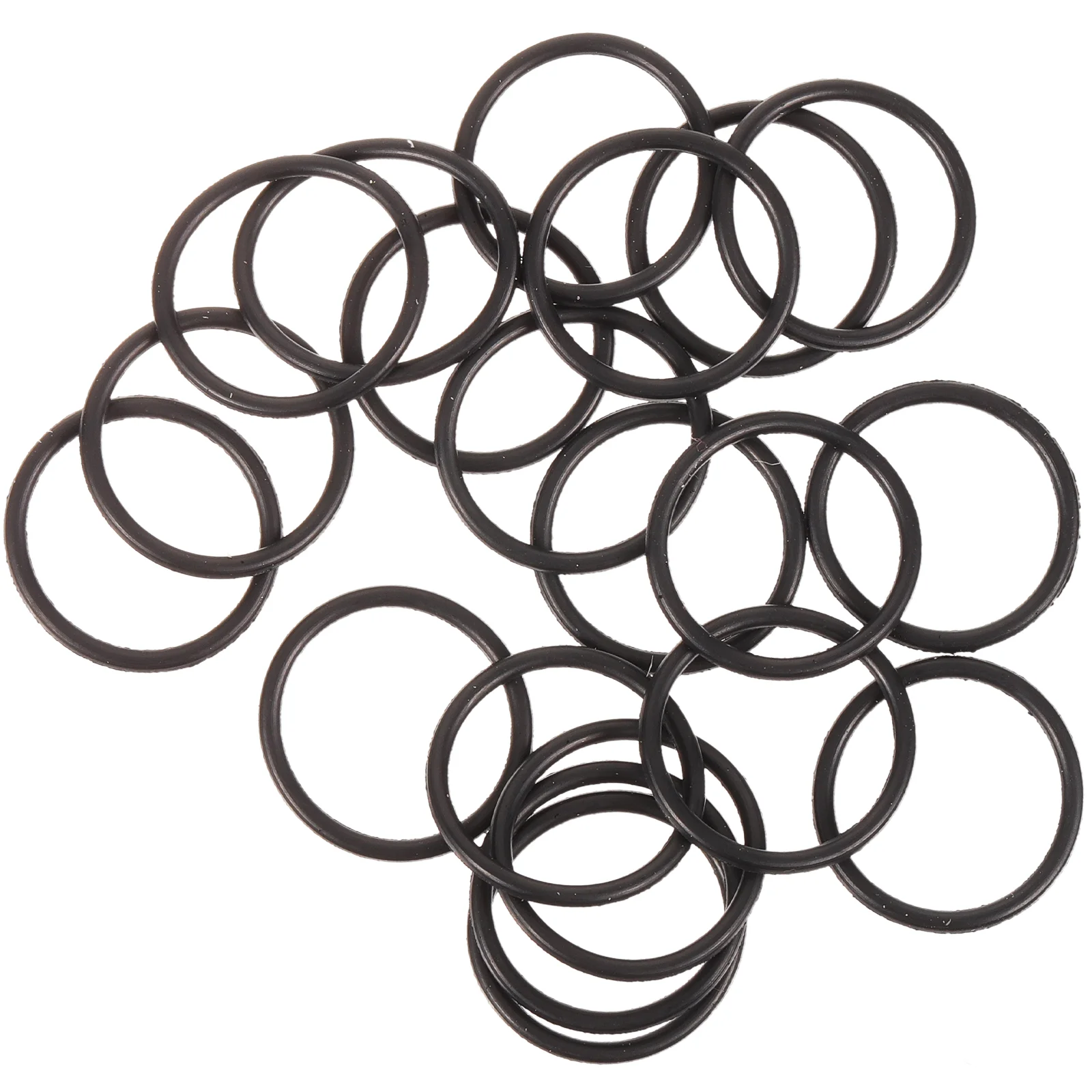 20 Pcs Small Rubber Apron Trumpet Rings Slide Musical Instruments Replacement Repair Parts Mute Bands