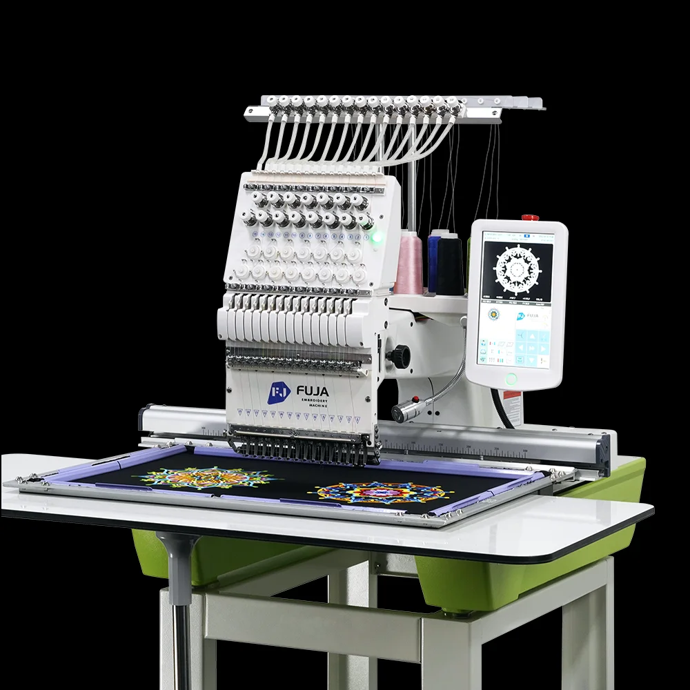 Best Single Head Embroidery Machine 15 20 Needles One Head Computer Flat Caps Long Dress Embroidery Machine