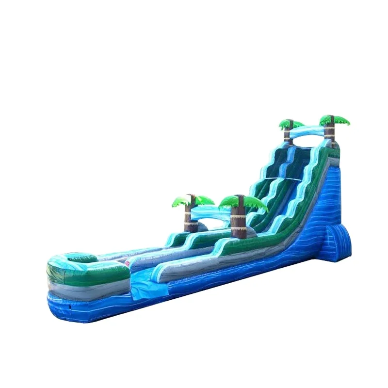 Commercial Inflatable Water Slip and Slide, Inflatable Water Slide With Pool for Salepromote sales