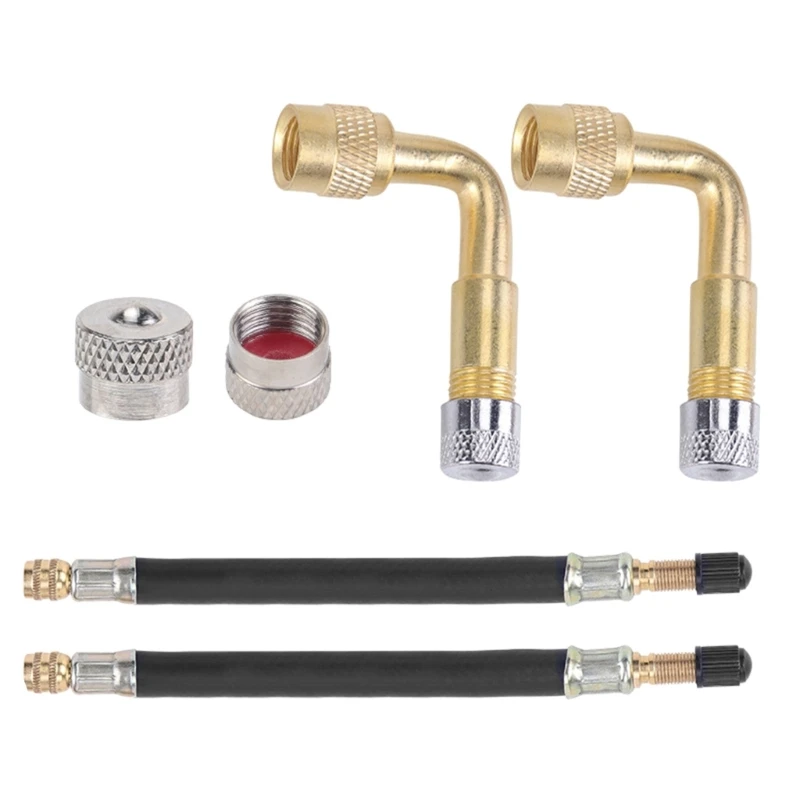 Tire Valves Extension Flexible Valves Stem Extenders Tire Valves Adaptors for Passenger Car Truck Motorbike Bikes DropShipping