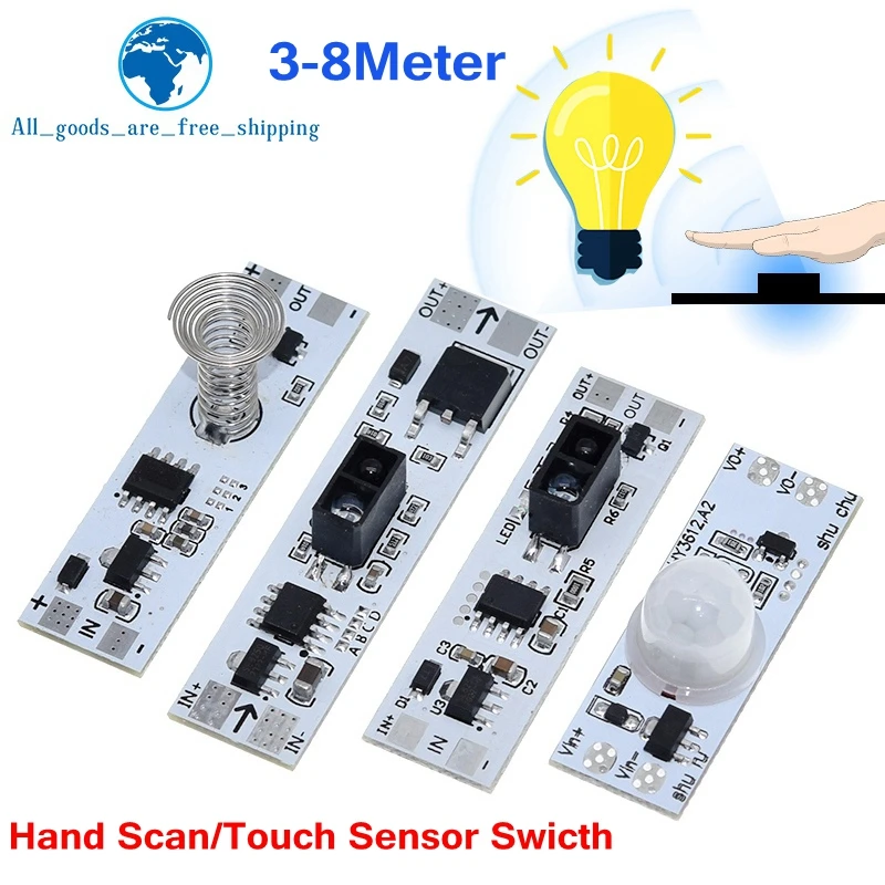 TZT Short Distance Scan Sensor Capacitive Touch Sensor Switch PIR Motion Sensor Switch Module 3A For Smart Home