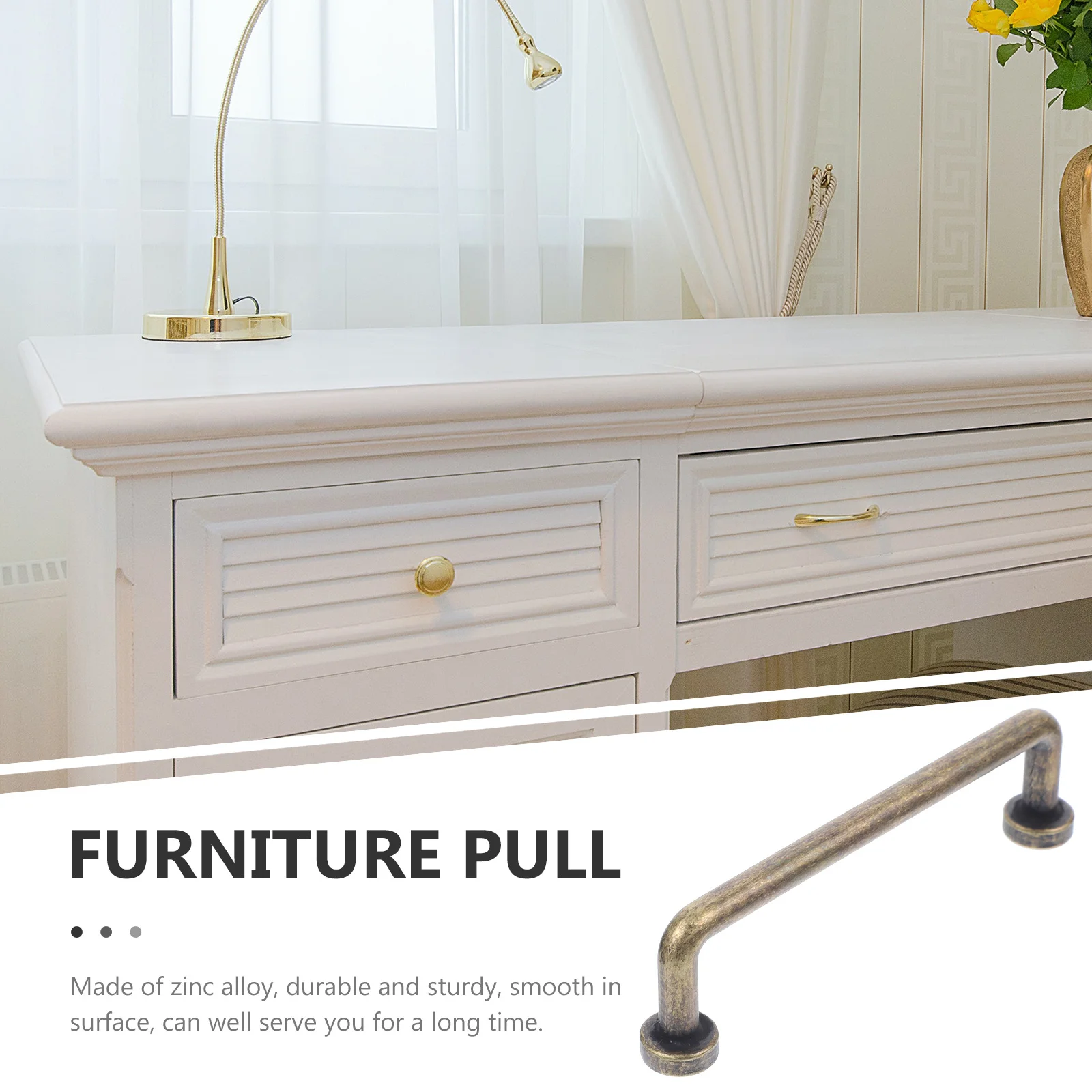 

4Pcs Cabinet Pulls Comfortable Touch Elegant Furniture Handles for Kitchen Cupboard Bathroom Dresser Drawer Wardrobe Decor