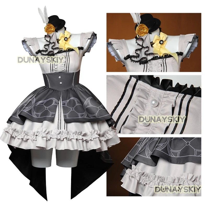 Iochi Mari Cosplay Game Blue Archive زي الباروكات ماري فستان الأذن الزي البدلة حفلة الهالوين الملابس الموحدة للنساء فتاة