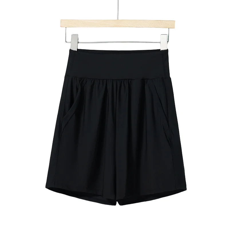 DRUR Running Shorts Woman Summer High Elastic Waist Sports Shorts With Pockets Female Fitness Short Pants Gym Clothes Sportswear - Image 2
