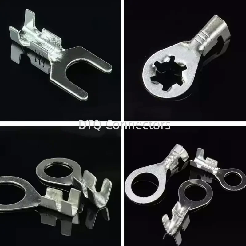 100pcs 2.2/3.2/4.2/5.2/6.2/6.2/8.2 Round terminal block, cross shaped terminal block, plum blossom terminal block, ground ring