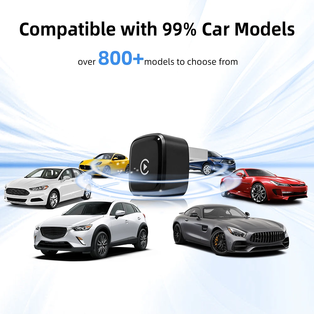 Kabelloser CarPlay-Adapter Kabelloses Android Auto AI Smart Box Mini 2-in-1 Intelligentes System für Kabelgebundenes CarPlay im Auto – Detail 13