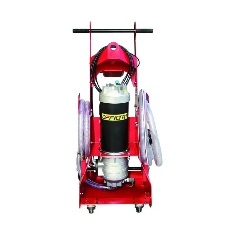 Mobile fine oil filter small cart push hydraulic oil filter oil purification device