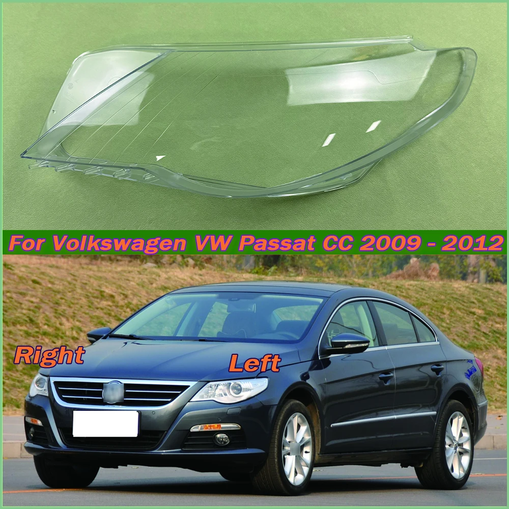 

Чехол для фары Volkswagen VW Passat CC 2009-2012, Прозрачный Абажур для фары, фотостекло из оргстекла, замена оригинальных линз