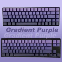 Juego completo de teclas con estampado lateral degradado, perfil OEM, PBT, para teclado mecánico 60% 65% 75% TKL 96% 98% 100%