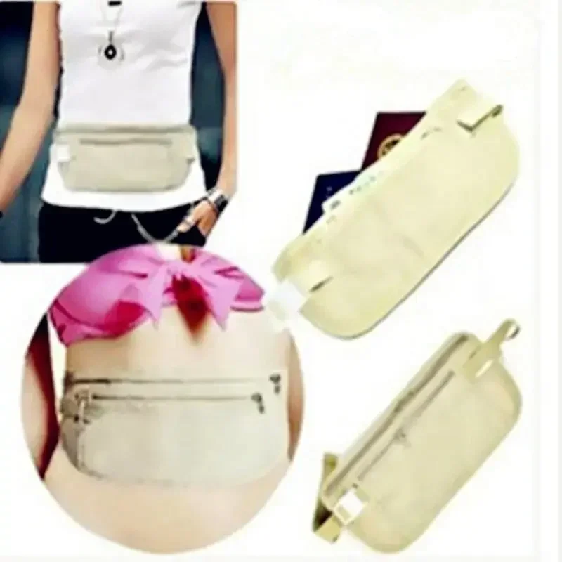 Travel Money Belt Against Invisible Theft Secret Wallet Hidden Under Clothes Belt Wallet Security Travel Pouch