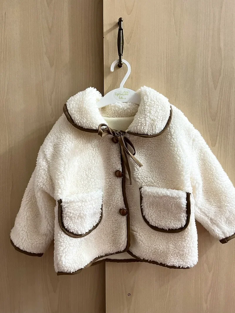 New Baby Warm Winter Coats Faux Fur Teddy Coat Lamb Kids Clothes Infant Overcoat Snow Suit Girls Boys Clothing 2 3 4 6 7 Years