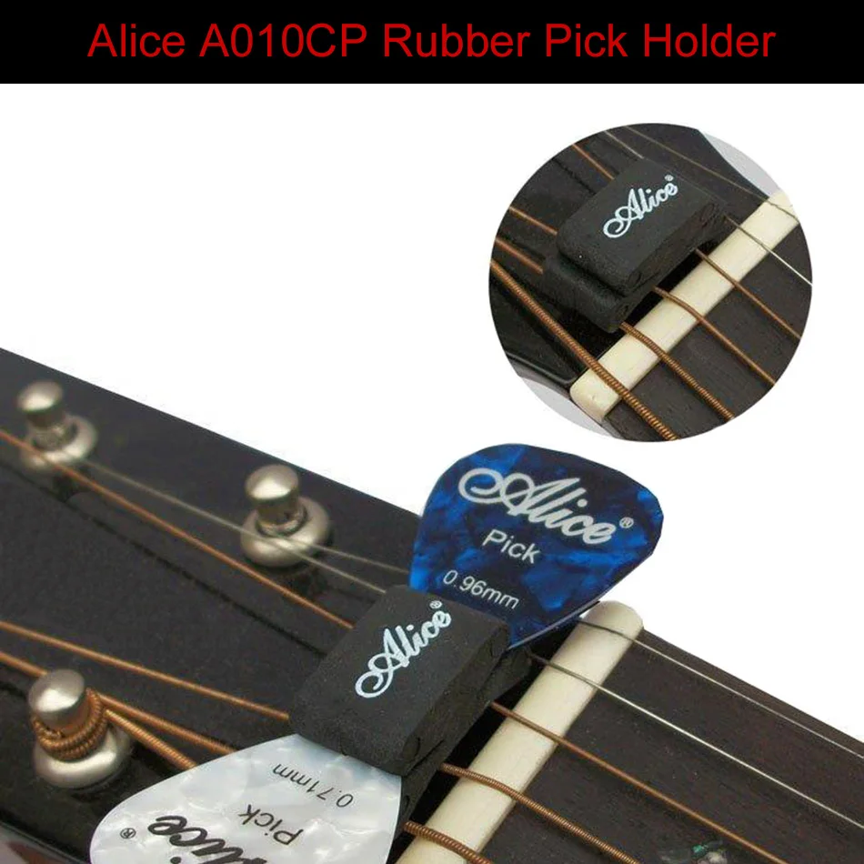 Alice 5pcs Black Rubber Pick Holder Headstock For Guitar Bass Ukelele Musical Instruments Wholesale Price