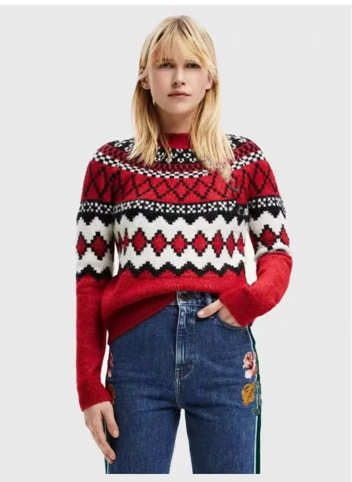 Foreign trade original single Spanish new autumn jacquard printing to do old hoodie