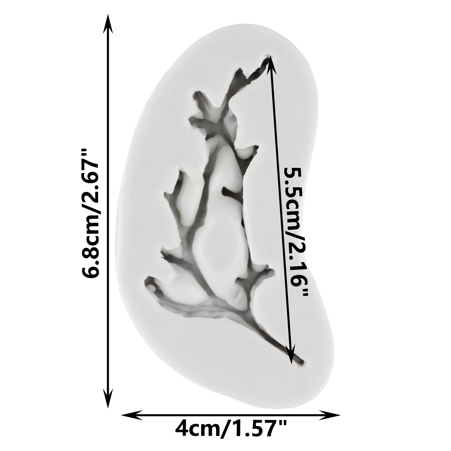 Tree Branch Leaves Silicone Mold Jewelry Resin Molds Cupcake Topper Fondant Cake Decorating Tools Candy Chocolate Gumpaste Mould