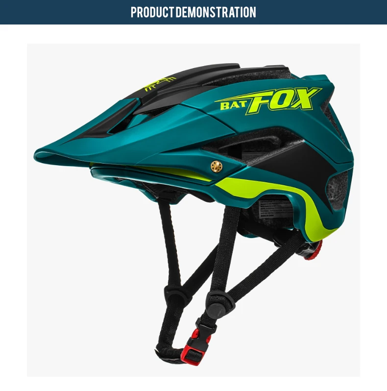 BATFOX Fahrradhelme, stoßfest, verstellbar, atmungsaktiv, für Rennrad, MTB, Fahrradhelm, für Herren und Damen, Casco Ciclismo, Sicherheits-Fahrradausrüstung – Detail 5