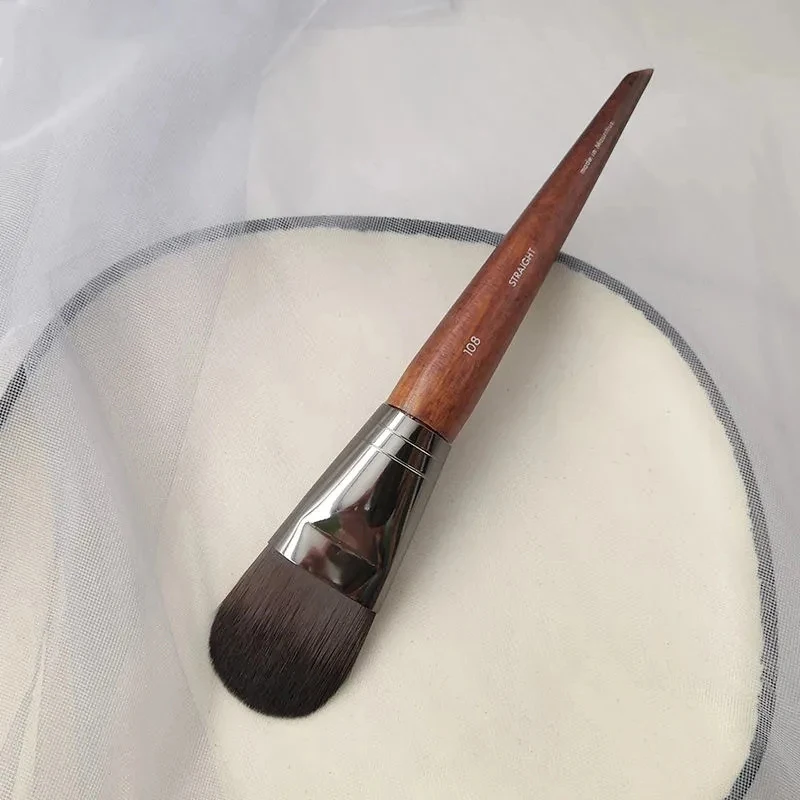 M108 106 brocha plana para base, licuadora de crema BB, corrector, base líquida, brocha grande para base, herramientas de maquillaje en crema
