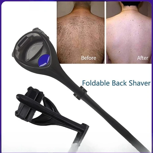Imagen 2 del producto Rascador de espalda sin dolor, herramienta Manual de mango largo, maquinilla de afeitar plegable con cuchillas duraderas para uso doméstico, práctico accesorio de aseo