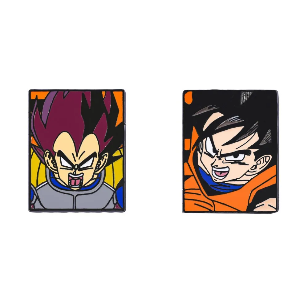 Anime Dragon Ball Z Emaille-Anstecknadel Metall-Abzeichen Kleidung Rucksack Accessoires Cooler Son Goku Kreatives Personalisiertes Geschenk für Fans