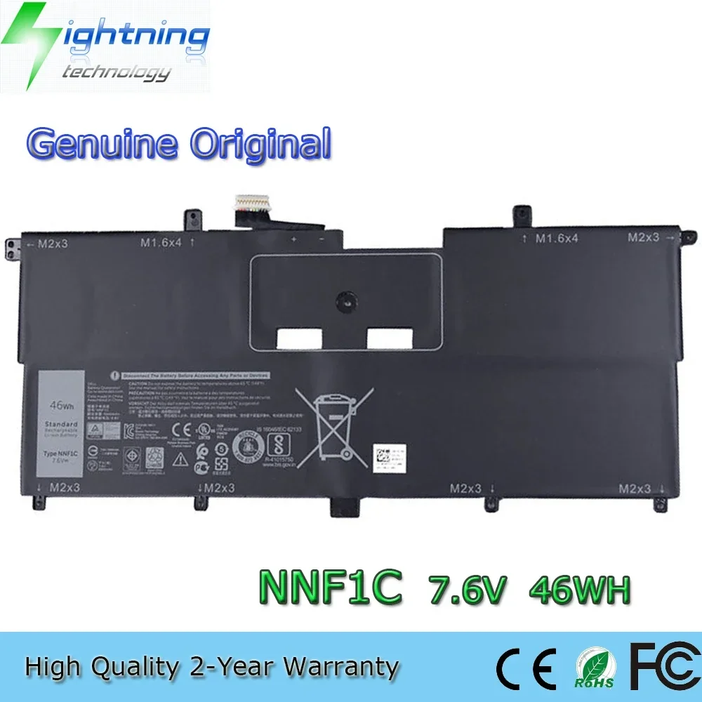 

New Original NNF1C 7.6V 46Wh Laptop Battery For Dell XPS 13 9365 2-in-1 HMPFH P71G D1605TS D1805TS etc.