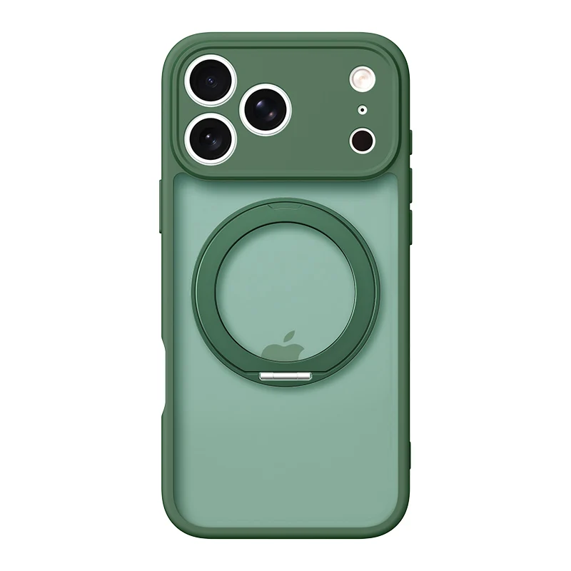 Obrotowe o 360 stopni magnetyczne etui z podstawką do iPhone 17 15 14 13 16 Pro Max Air z pierścieniem antystresowym Magsafe i pełną osłoną obiektywu — zdjęcie produktu 3
