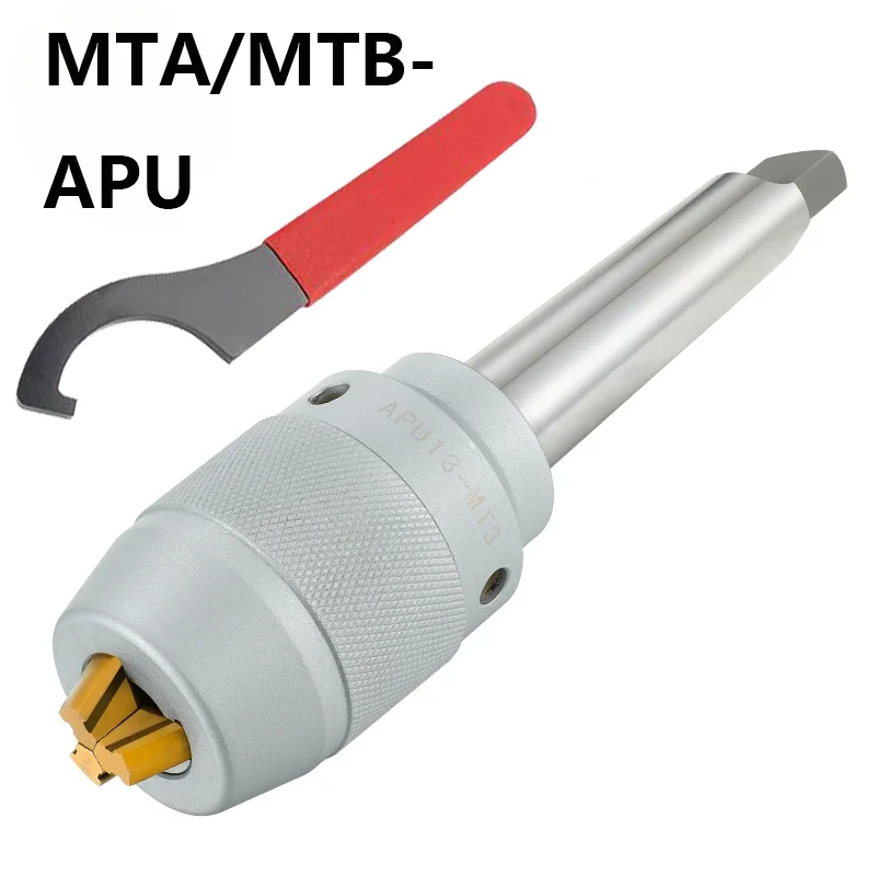 

MT2 MT3 MT4 APU13 APU16 Tool Holder Apu Drill Chuck Series Precision CNC Integrated Self-tightening Lathe Tool Holder MTA MTB