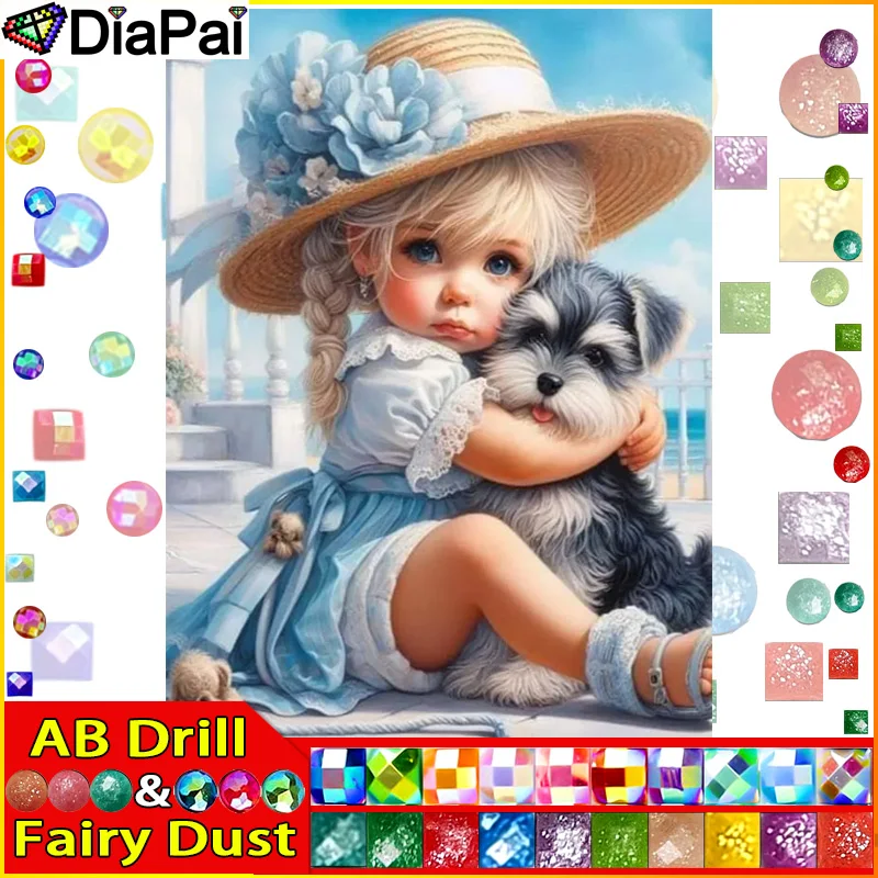 DIAPAI Fairy Dust AB Square/Round Drill 5D DIY Diamond Painting 