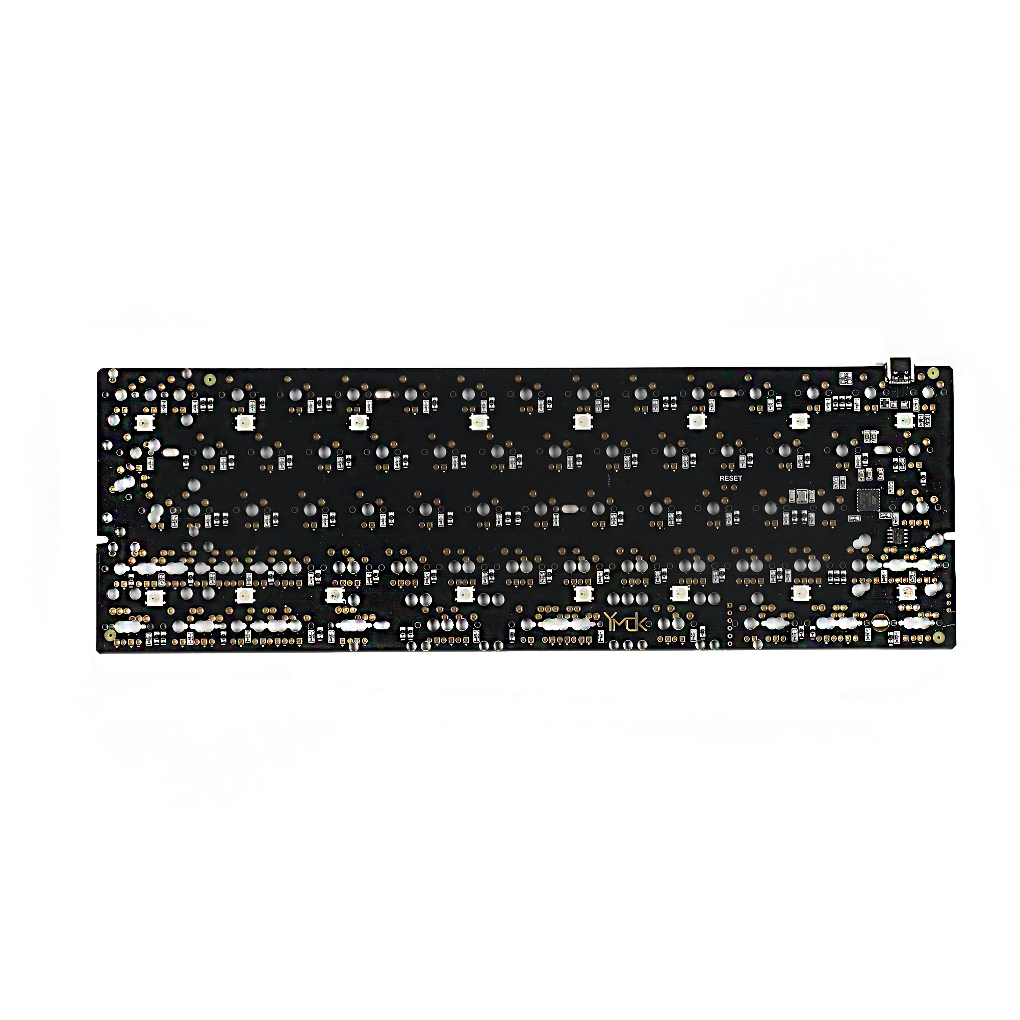 60% 61 64 QMK PCB Plate Stabilizers Kit Full Programmable Underglow RGB Led PCB 2u 2.25u Plate For Mechanical Keyboard GH60 DZ60
