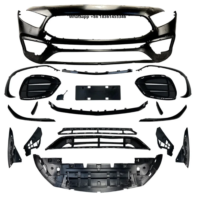 

For New Veidt A-Class W177 A180 A200 A220 A35 A45 Front Bumper Assembly Screw-On Full Body Kit 2024-