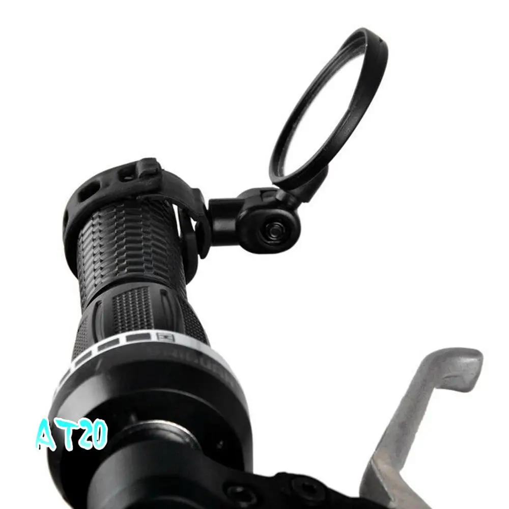 Bicycle Rearview Mirror Wide Angle Convex Cycling Mirror MTB Rearview Mirror Silicone Handle Rearview Mirror-AT20