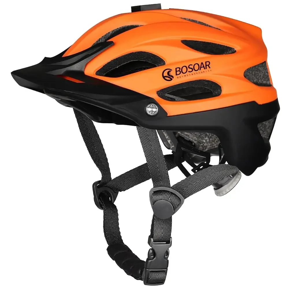 

Mountain Bike Helmet,Adult Cycling Helmet with Camera Mount and Detachable Visor for Men Women Youth,Suggested Fit 55-61 Cm
