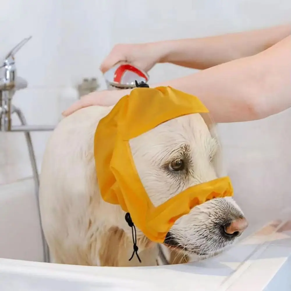 Waterproof Pet Grooming Cap Reusable Transparent Visor Dog Bath Protector Adjustable Comfortable Pet Shower Hat Rain