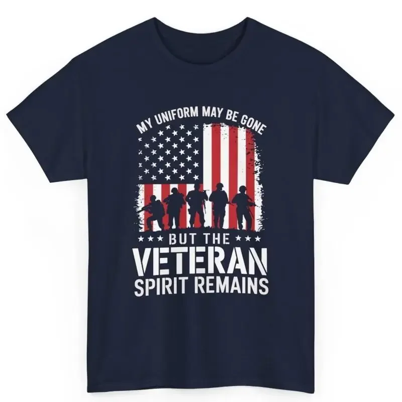 My Form May Be Gone But Veteran Spirit Remains Cotton T Shirt S For Veterans
