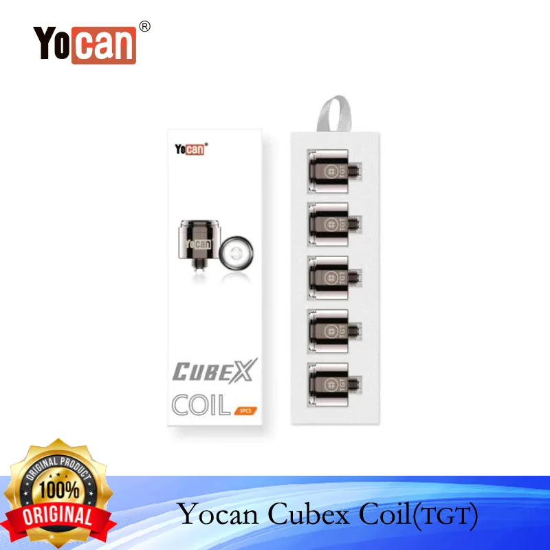 

5pcs/pack Original Yocan Cubex Kit Replacement Coil TGT Head th Gen Heating Tech Cubex Coil